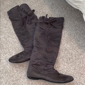ALDO Grey Suede Boots